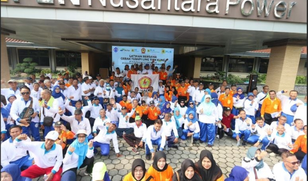 Latihan Bersama Olah Gerak Ling Tien Kung IKPLN Jawa Timur